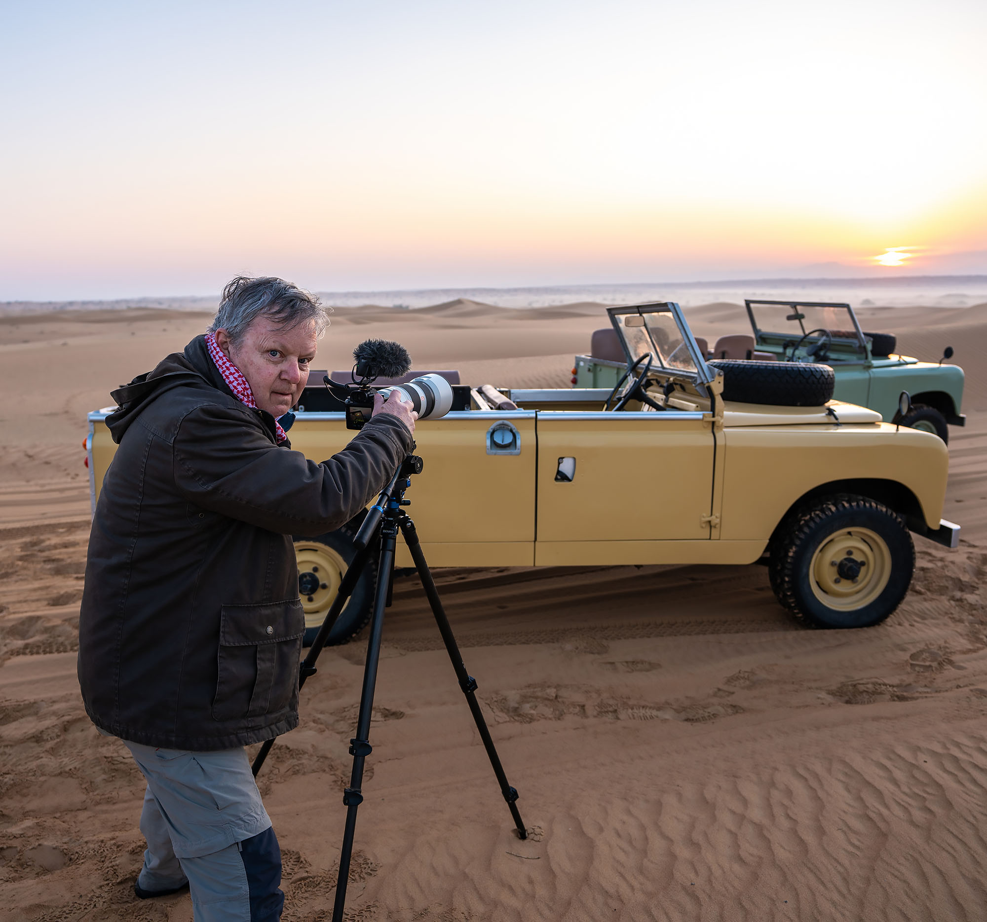 Photographing a Land Rover United Arab Emirates